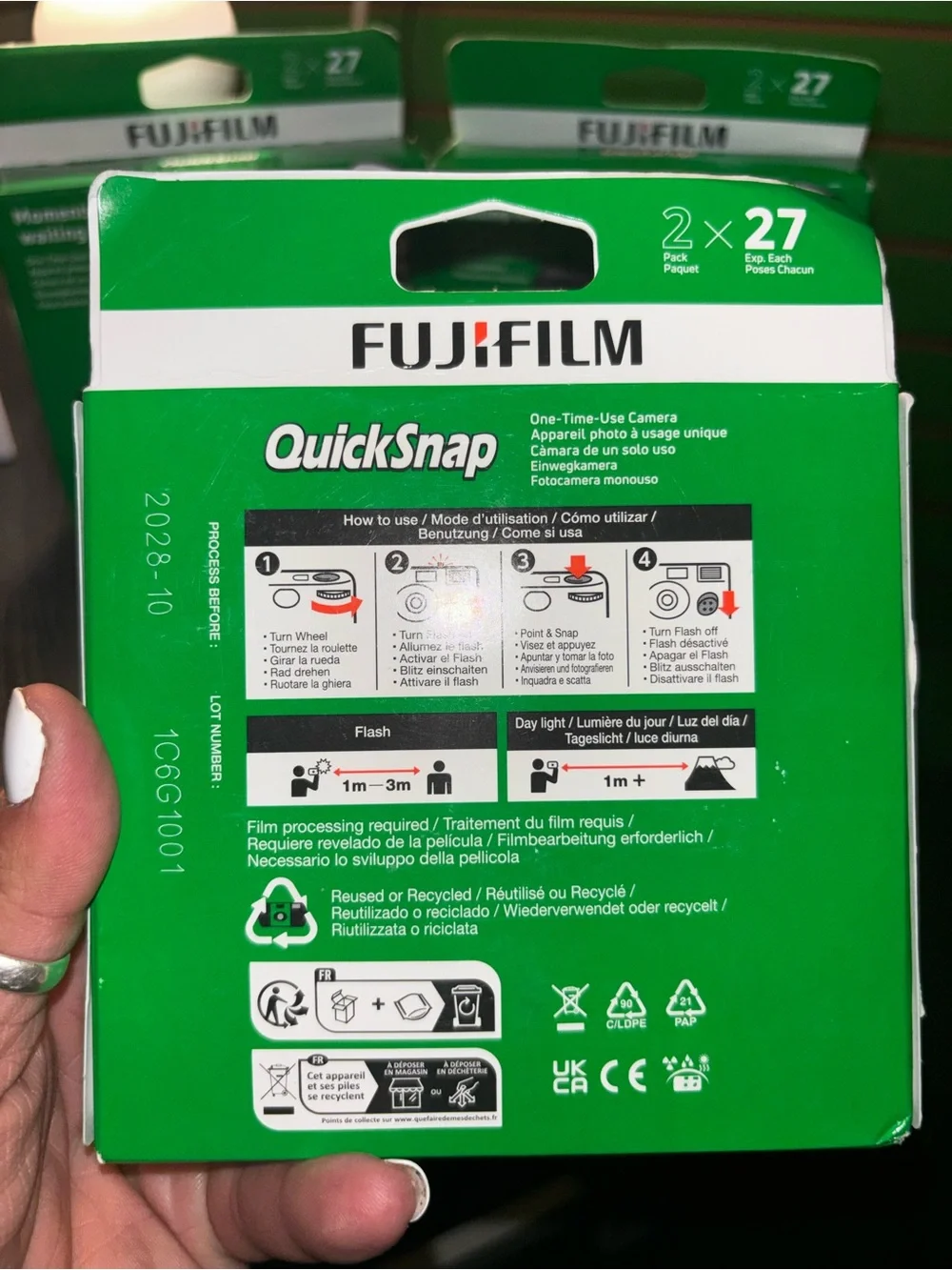 Fujifilm QuickSnap Disposable Camera 2 boxes with 2 cameras per box! Brand new!